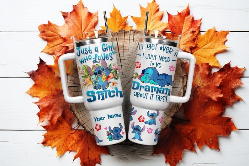 Custom Name DN Stitch Printed 40oz Tumbler