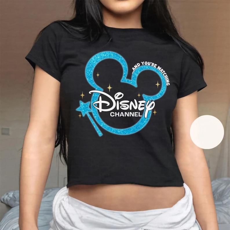 Disney Channel Baby Tee Disney 2000's custom shirts Disneyland Trip Shirt 90's kids Shirt