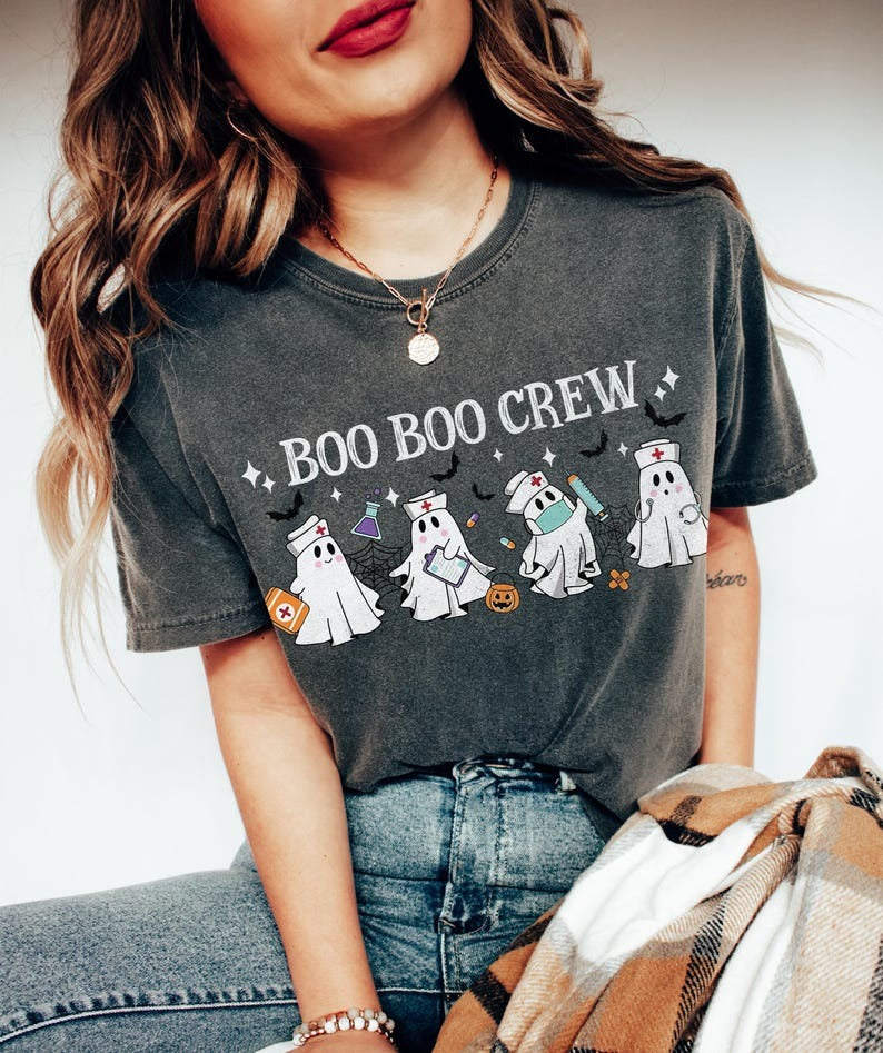 Halloween Nurse Shirt, Boo Boo Crew, Nurse Gift For Women