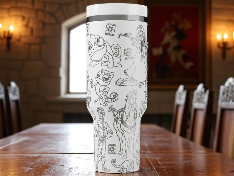 Rapunzel Inspired Stanley Tumbler 40 Oz Tumbler