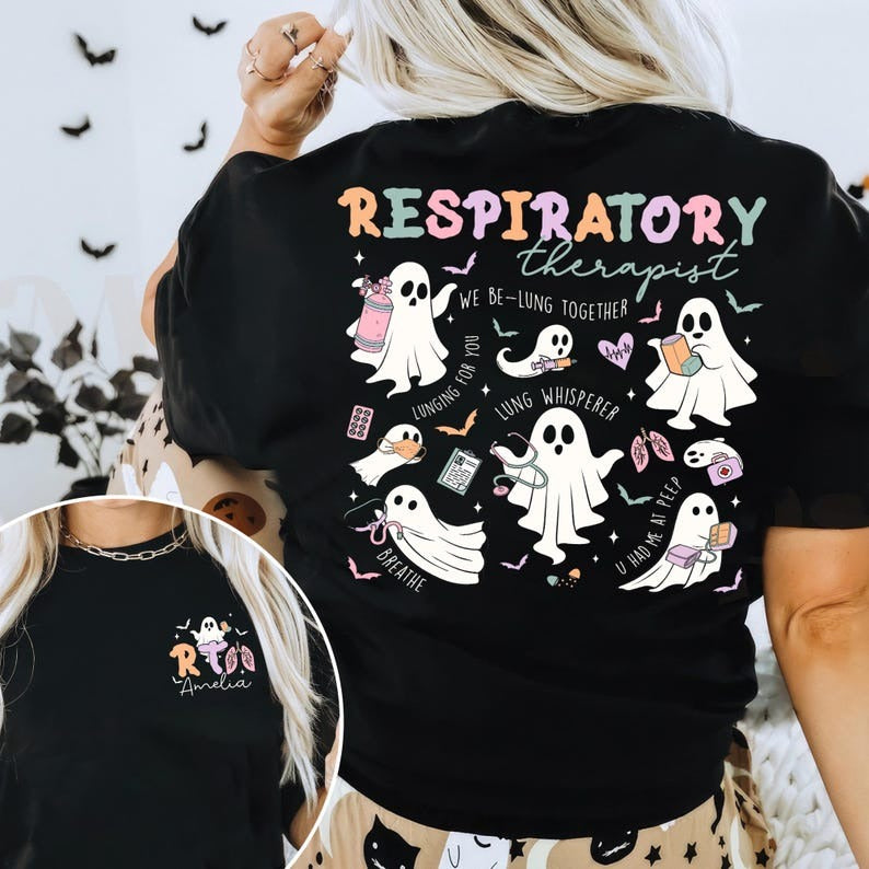Halloween Respiratory Therapist Shirt, Halloween RT Shirt, Halloween Lung Squad Shirt