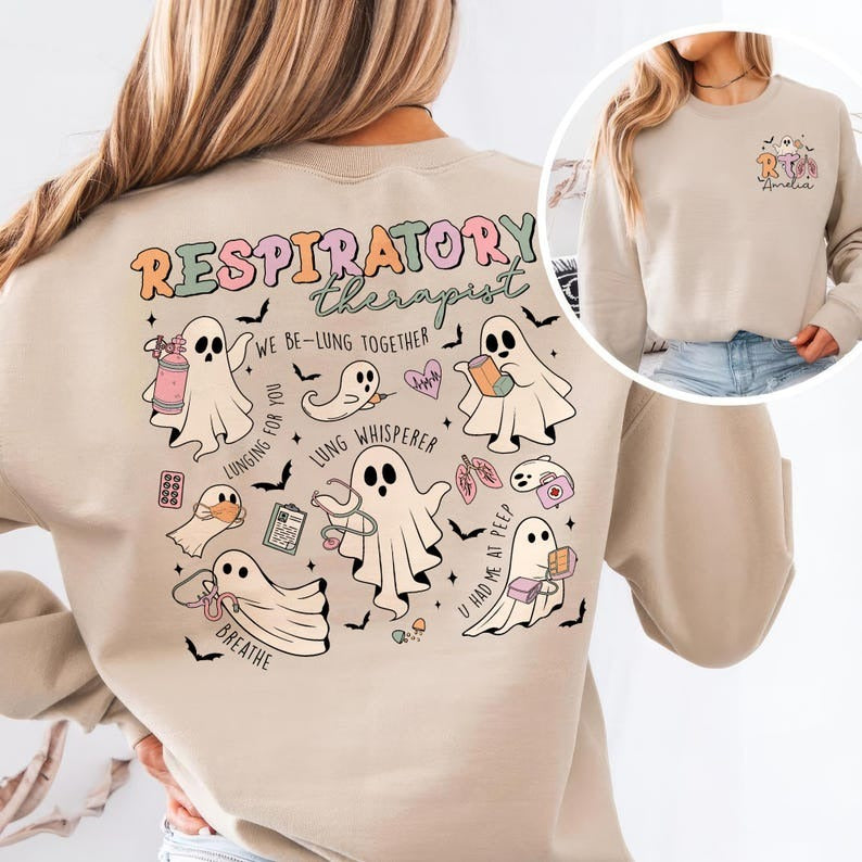 Halloween Respiratory Therapist Shirt, Halloween RT Shirt, Halloween Lung Squad Shirt