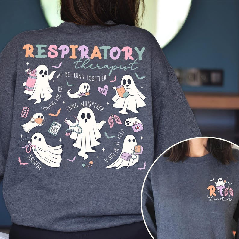Halloween Respiratory Therapist Shirt, Halloween RT Shirt, Halloween Lung Squad Shirt