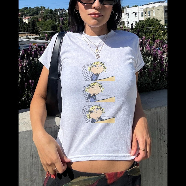 Charlie And Lola Panel Baby Tee | Lola I Will Be The Sun Baby Tee