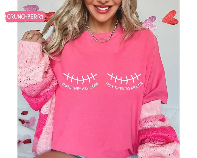 Comfort Colors Breast Cancer Warrior Shirt: Mastectomy Survivor Gift