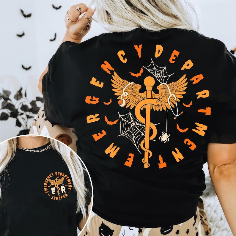 Halloween ER Nurse Shirt, ED ER Nurse Halloween Shirt, Emergency Department Gift, Emergency Room
