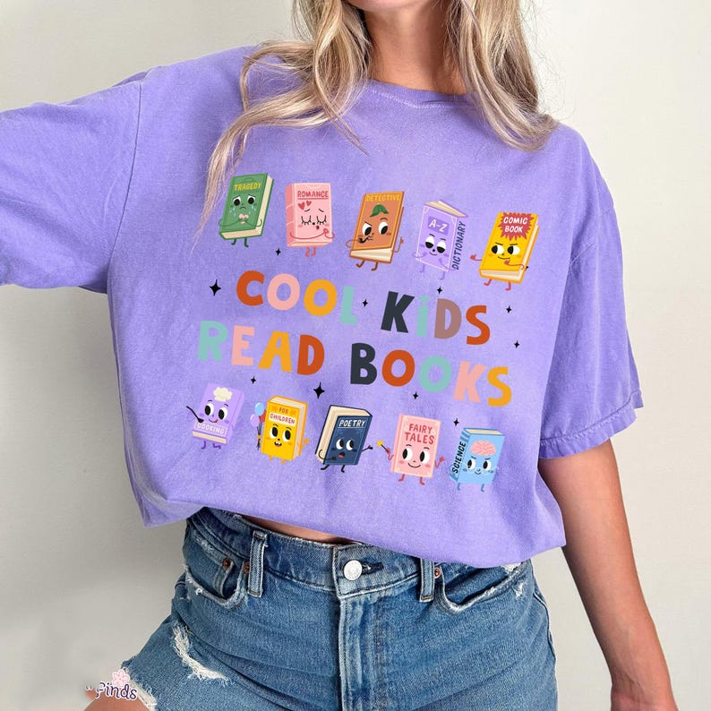 Cool Kids Read Books Shirt, Teacher Shirts, Kindergarten Teacher Shirt