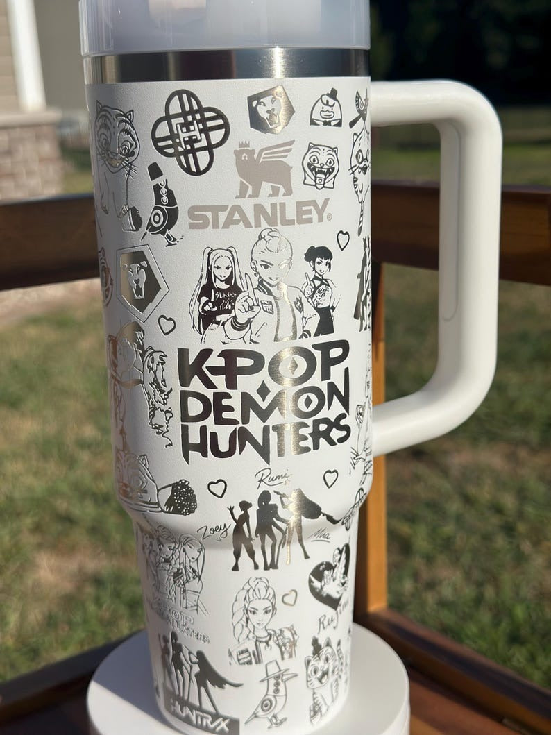 Demon Hunter K Pop Laser Engraved Tumbler | Anime | Zoe Rumi Mira