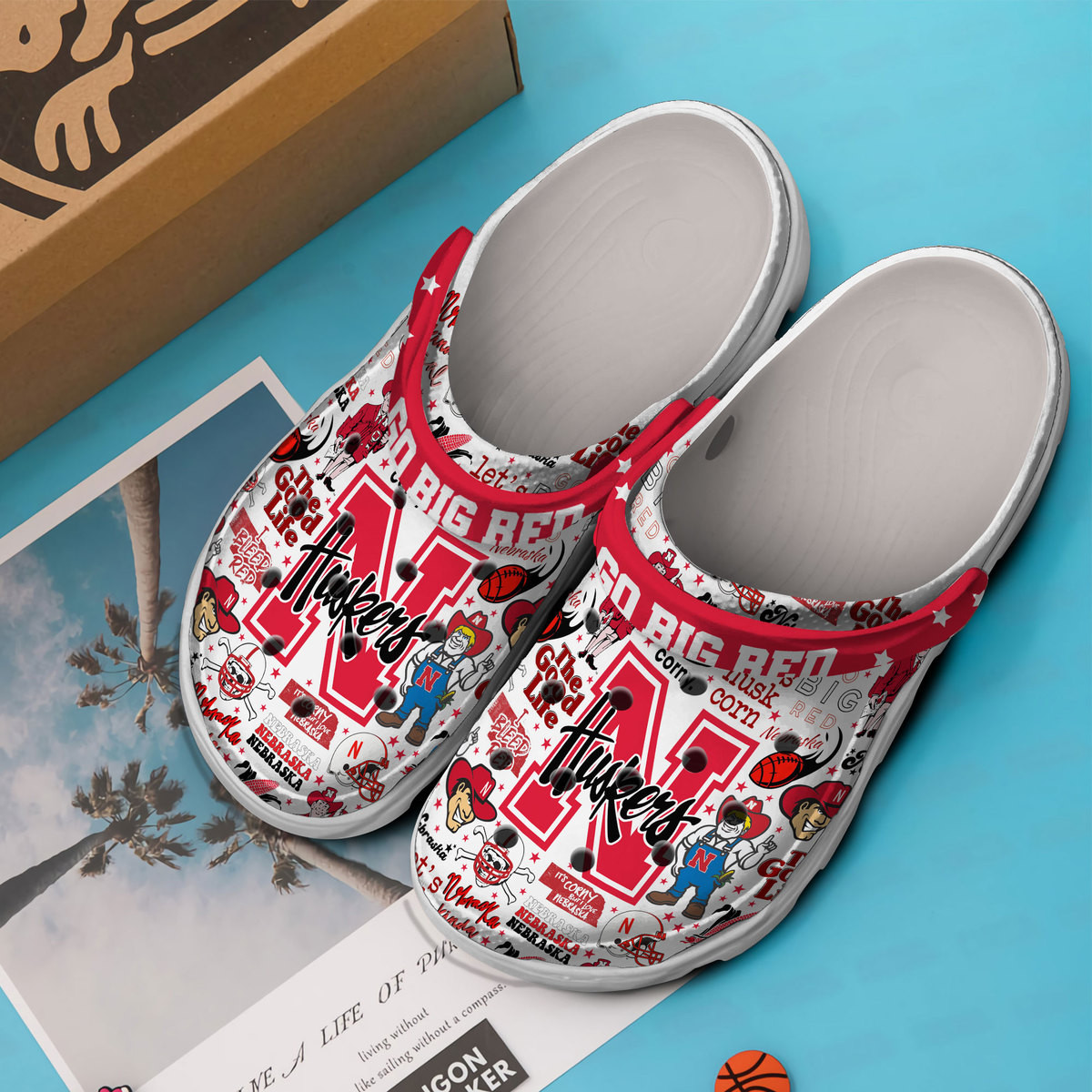 Nebraska Cornhuskers NCAA Sport Clogs Shoes - 503HL- CR035
