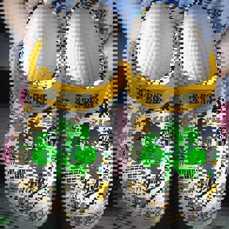 Notre Dame Fighting Irish Ncaa Sport Clogs Shoes - 502HL- CR071