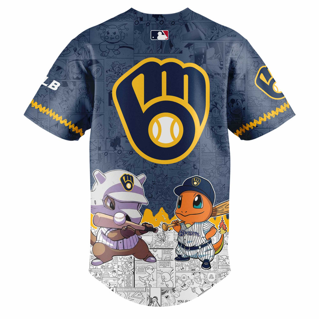 Milwaukee Brewers x Pokémon Go Baseball Jersey Editions Limited