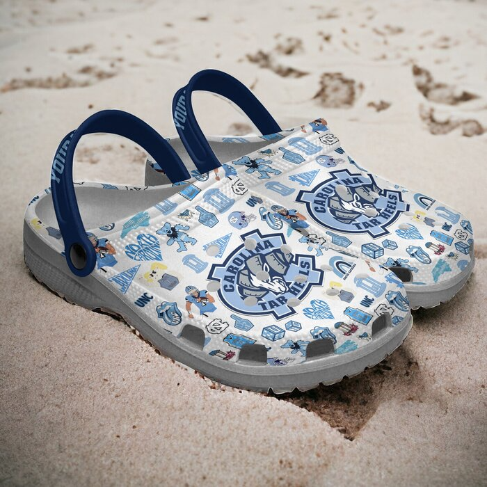 Personalized Carolina Tar Heels NCAA Sport Clogs - 502HL- CR061