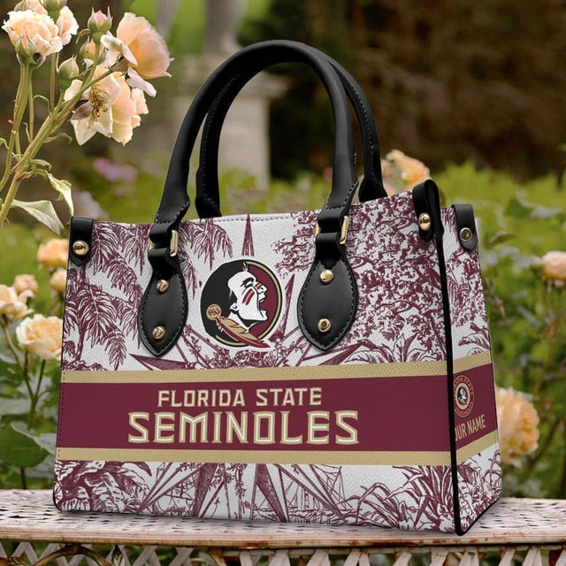 Customized Florida State Seminoles NCAA Leather Hand Bag - 503HL- HB015