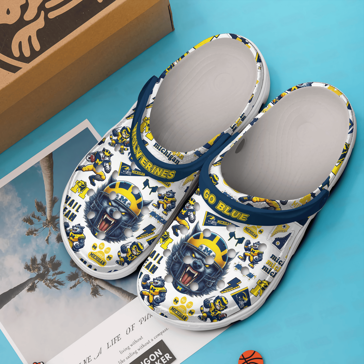 Michigan Wolverines NCAA Sport Clogs Shoes - 503HL- CR024