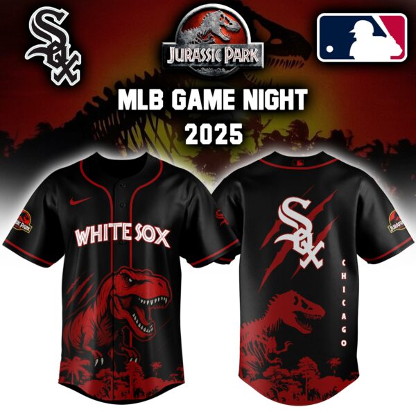 Chicago White Sox x Jurassic Park Game Night T-Rex Jersey 2025 Editons Limited