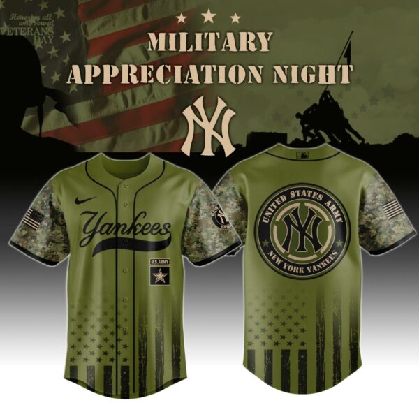 New York Yankees MLB x Army Military Appreciation Night Jersey Editions Limited