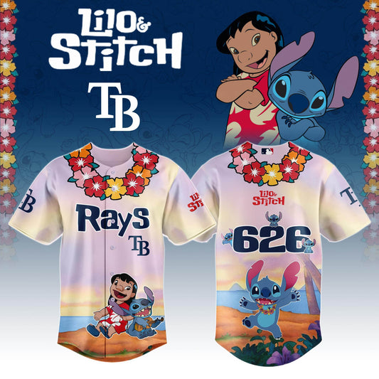 Tampa Bay Rays x Lilo & Stitch Special Edition Jersey 2025