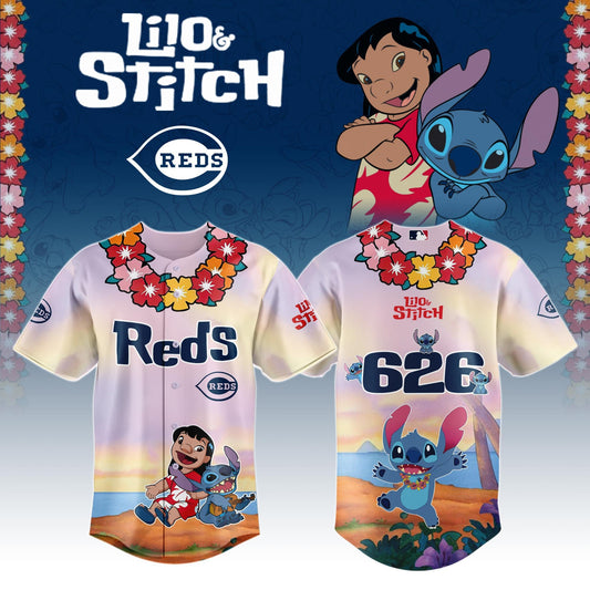 Cincinnati Reds x Lilo & Stitch Special Edition Jersey 2025