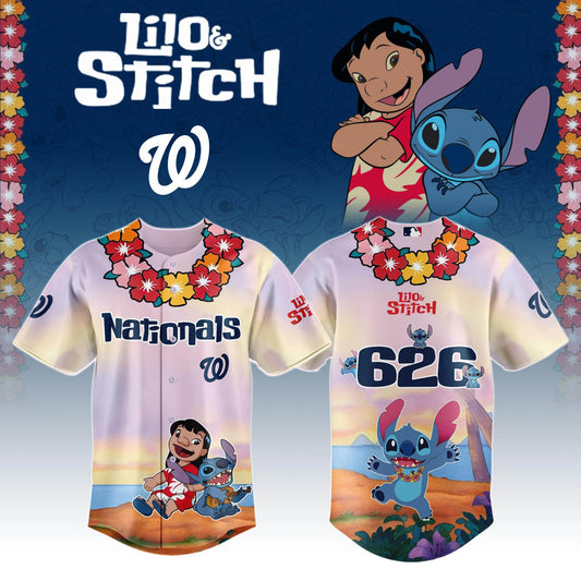 Washington Nationals x Lilo & Stitch Special Edition Jersey 2025
