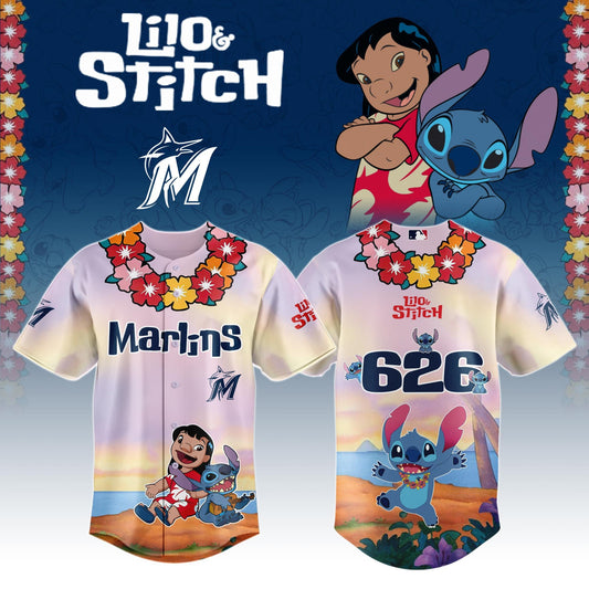 Miami Marlins x Lilo & Stitch Special Edition Jersey 2025