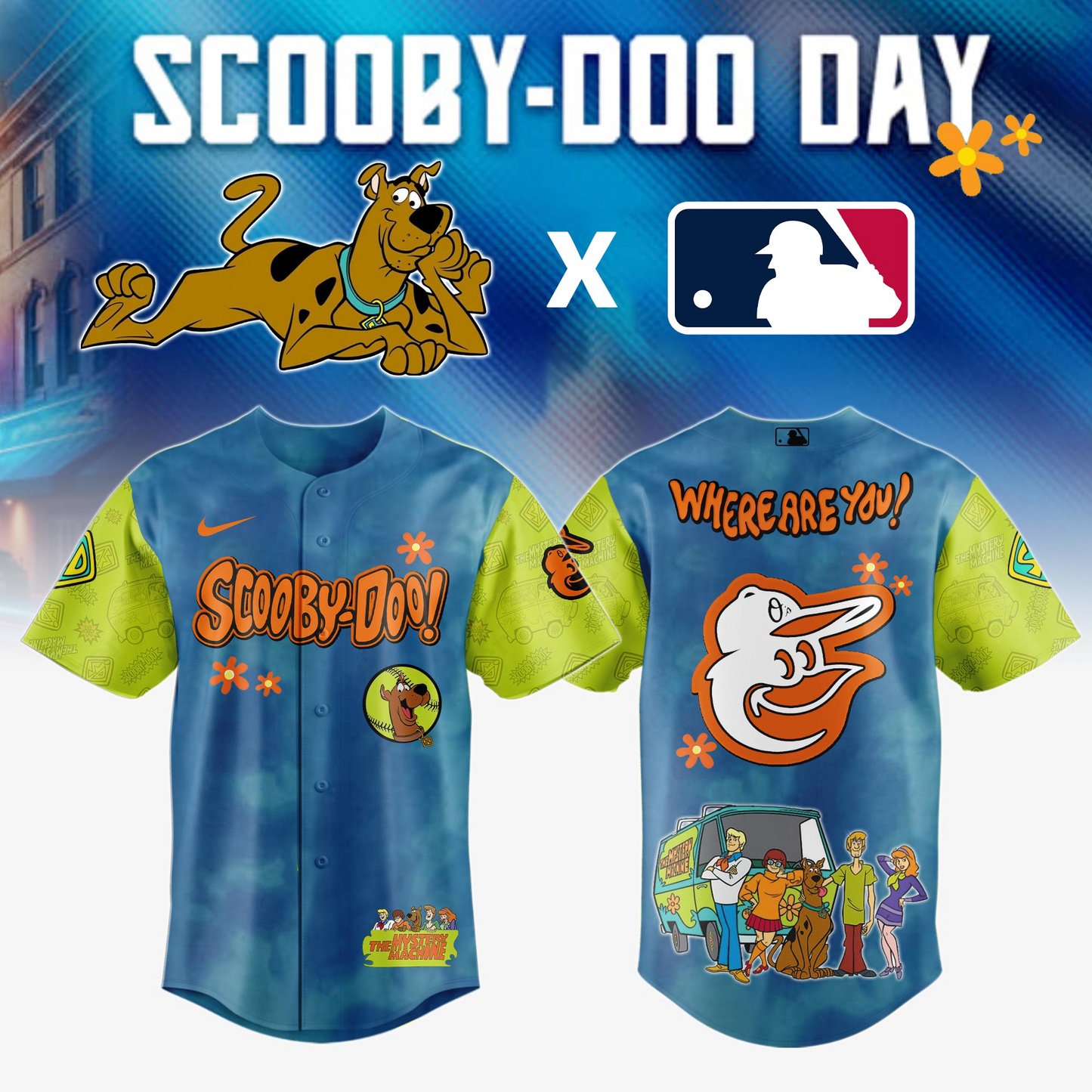 Baltimore Orioles MLB x Scooby Doo Jersey 02 Editions Limited