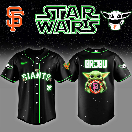 San Francisco Giants x Stars Wars Grogu Night Baseball Jersey Editions Limited