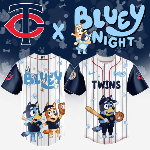 Minnesota Twins MLB x Bluey And Bingo Special Edition Jersey 2025
