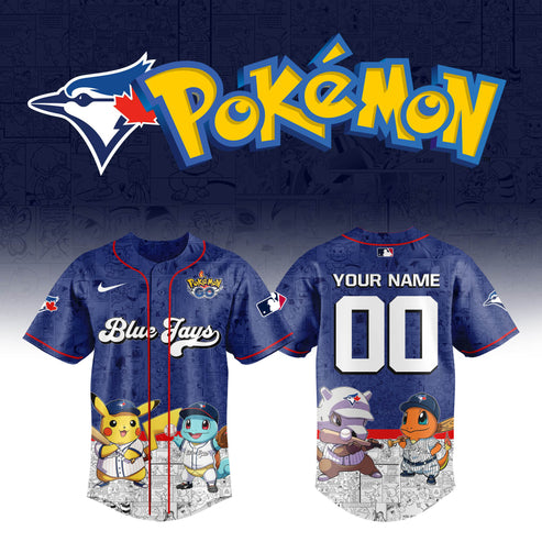 Toronto Blue Jays x Pokémon Go Baseball Jersey Editions Limited