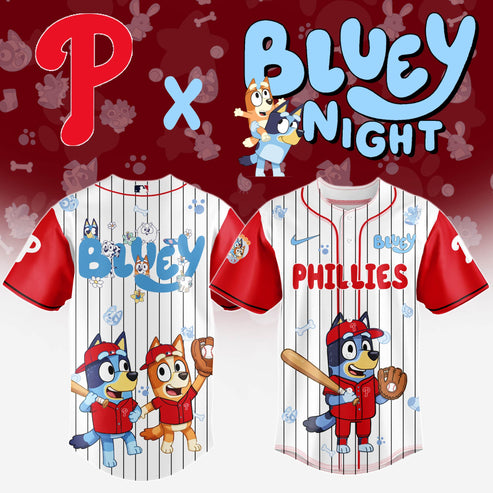 Philadelphia Phillies MLB x Bluey And Bingo Special Edition Jersey 2025