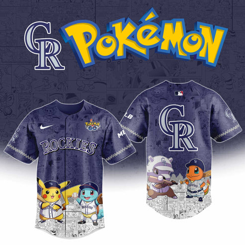 Colorado Rockies x Polemon GO Special Edition Jersey