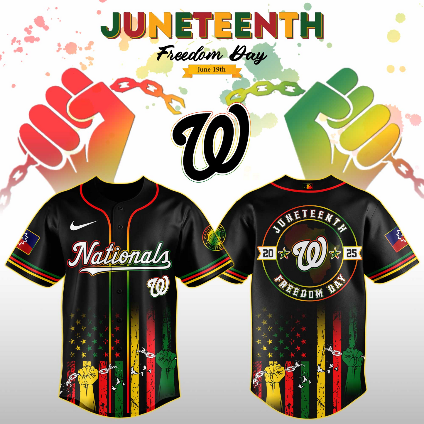 Washington Nationals MLB X Juneteenth Day Jersey Edition Jersey 2025