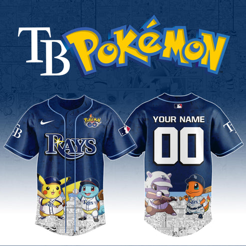 Tampa Bay Rays x Pokémon Go Baseball Jersey Editions Limited