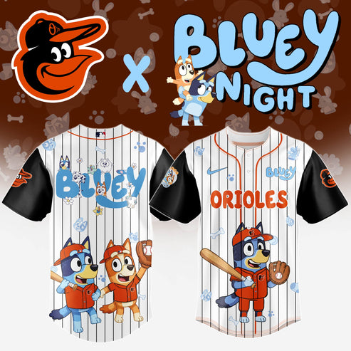 Baltimore Orioles MLB x Bluey And Bingo Special Edition Jersey 2025