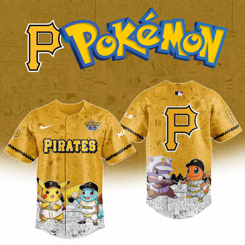 Pittsburgh Pirates x Polemon GO Special Edition Jersey