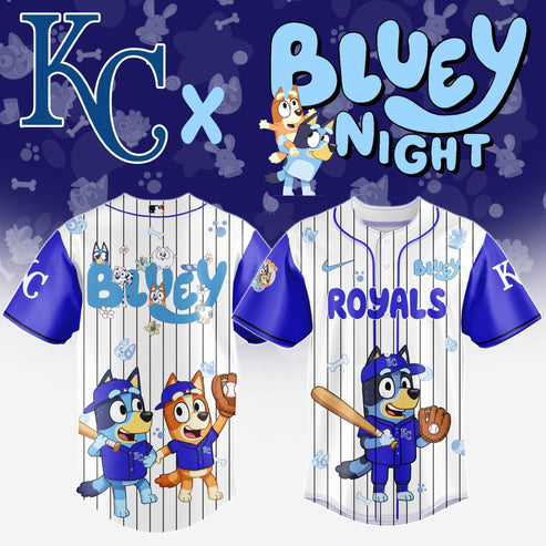 Kansas City Royals MLB x Bluey And Bingo Special Edition Jersey 2025