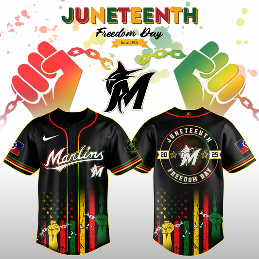 Miami Marlins MLB X Juneteenth Day Jersey Edition Jersey 2025
