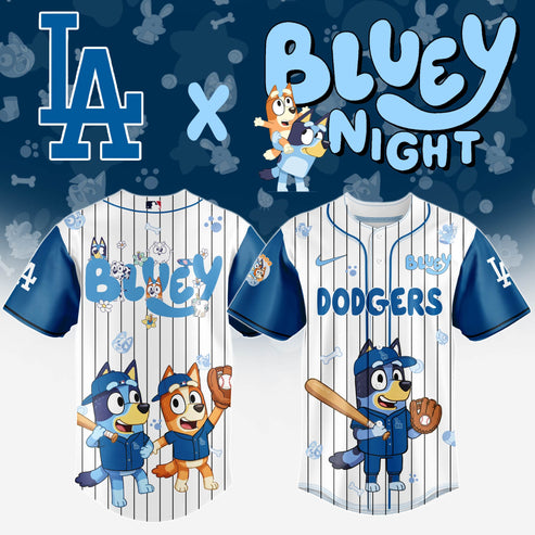 Los Angeles Dodgers MLB x Bluey And Bingo Special Edition Jersey 2025