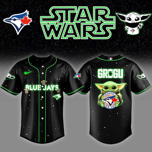 Toronto Blue Jays x Stars Wars Grogu Night Baseball Jersey Editions Limited