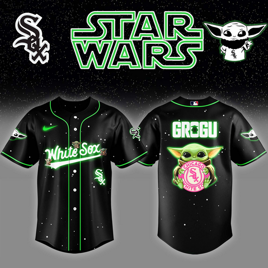 Chicago White Sox x Stars Wars Grogu Night Baseball Jersey Editions Limited