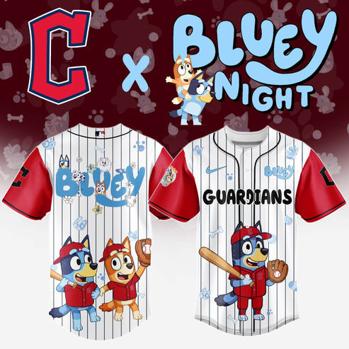 Cleveland Guardians MLB x Bluey And Bingo Special Edition Jersey 2025