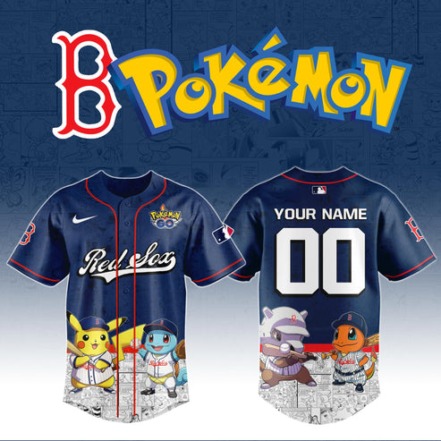 Boston Red Sox x Pokémon Go Baseball Jersey Editions Limited