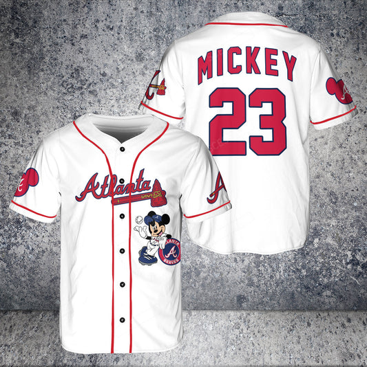 Atlanta Braves Mickey White Baseball Jersey