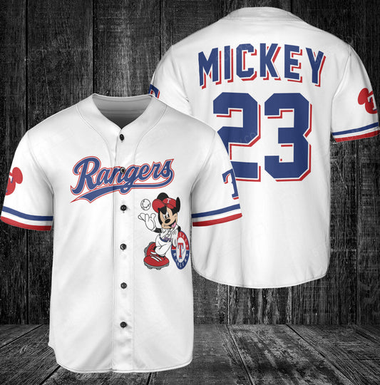 Texas Rangers Mickey White Baseball Jersey