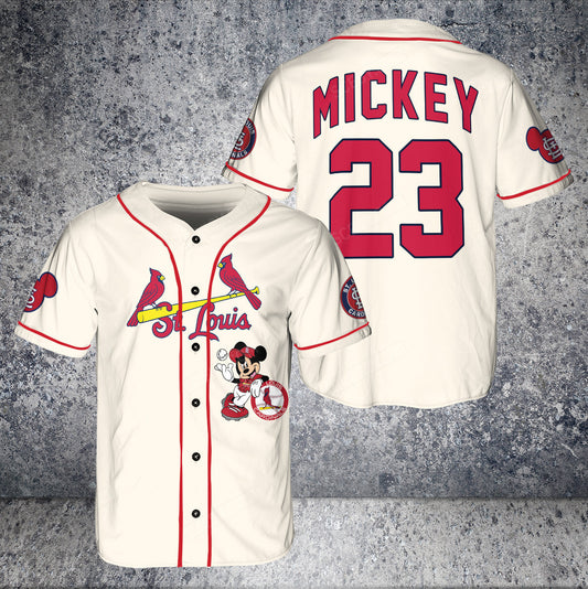 St.Louis Cardinals Mickey Cream Baseball Jersey