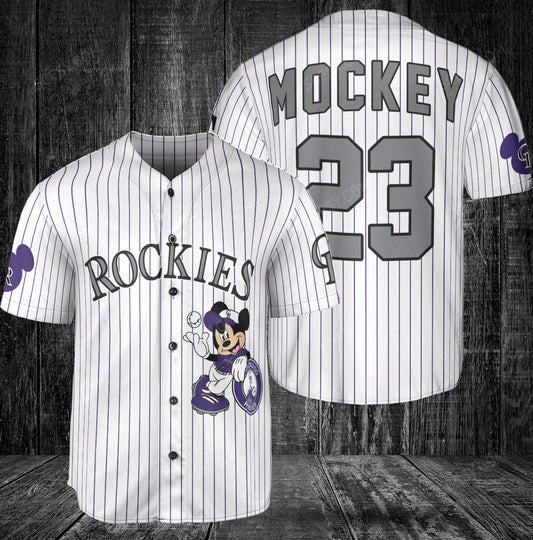 Colorado Rockies Mickey White Baseball Jersey