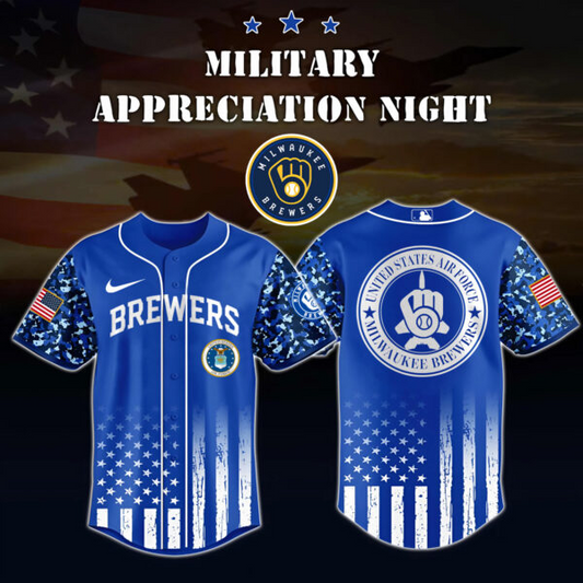 Milwaukee Brewers x US Air Force Appreciation Special Edition Jersey