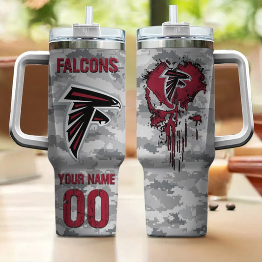 Personalized Atlanta Falcons NFL Tumbler 40Oz For Fan - Limited Edition