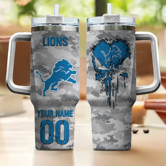 Personalized Detroit Lions NFL Tumbler 40Oz For Fan - Limited Edition
