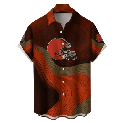 Cleveland Browns NFL Eternal Ripple Hawaiian Shirt - Welcome to 2 Aloha