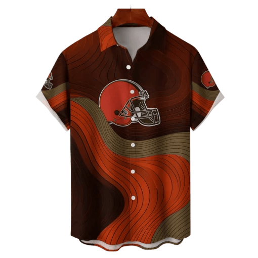 Cleveland Browns NFL Eternal Ripple Hawaiian Shirt - Welcome to 2 Aloha